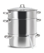 11 Quart Stainless Steel Steamer / Fruit Vegetable Juicer - $3,884.57 MXN