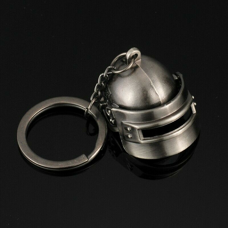 PUBG Keychain Player Unknowns Battlegrounds Level 3 Helmet Model Pendant... - $3.95