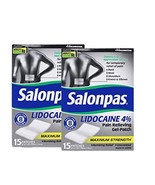 Salonpas LIDOCAINE (2 Packs of 15 Patches) Pain Relieving Maximum Streng... - $60.76