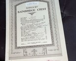 SONGS BY BAINBRIDGE CRIST Into A Ship,Dreaming Music Sheet 1918 Vintage - $6.93