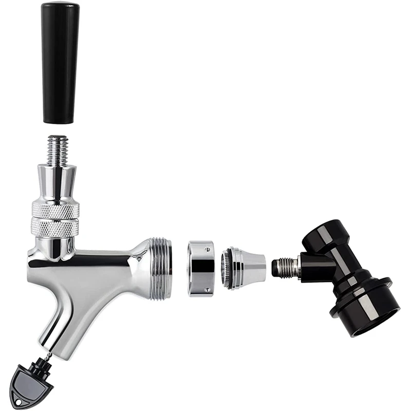 House Home Beer Faucet Ball Lock Kit, House Homebrew Draft Beer Tap Cornelius &amp;  - £47.96 GBP