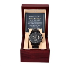 To My Son When I See You Black Chronograph Watch With Message Card in Ma... - £67.50 GBP