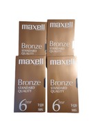 Maxell Bronze VHS T-120  Blank Videocassette Tapes VHS VCR recorder Lot ... - £8.00 GBP