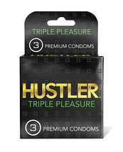 Hustler Triple Pleasure Premium Condoms - Pack of 3 - £7.73 GBP