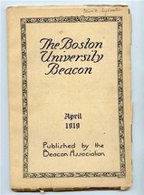 The Boston University Beacon April 1919 Stories Essays Poems  - $27.72