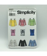 Simplicity 5662 Size HH 6, 8, 10, 12 Uncut Misses Knit Tops Pattern Uncut - $6.00