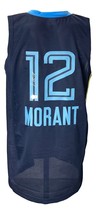Ja Morant Signé Personnalisé Bleu Marine Pro-Style Basketball Jersey Bas - £177.77 GBP