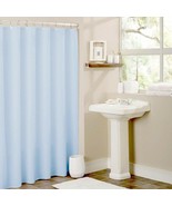Light Blue Heavy Duty Magnetized Shower Curtain Liner Mildew Resistant - £6.91 GBP