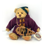 GANZ COTTAGE COLLECTIBLES SNOWSHOES 12&quot; BROWN TEDDY BEAR CC062 W TAG - $74.25