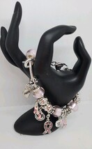 Landau Pandora Inspired Breast Cancer Awareness Silver Adjustable Bracelet image 3