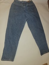 Vintage 80&#39;s Lee 25 X 27 Jeans Womens  Petite Tapered Leg Denim High Rise Blue - £13.45 GBP