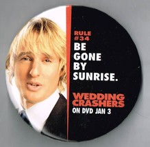 Wedding Crashers Movie Pin Back Button Pinback Owen Wilson #2 - £7.47 GBP