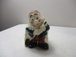 Vintage Mid-Century Walt Disney HAPPY Snow White &amp; Seven Dwarfs Ceramic Planter - £23.86 GBP