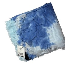 Steve Madden Women&#39;s Two-Tone Tie-Dyed Scarf Blue, NWT - £14.57 GBP