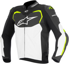 Alpinestars GP Pro Leather Sport Motorcycle / Motorbike Jacket - Black / YELLOW - £219.01 GBP