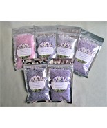 Lavender Collection Foaming Bath Salts Gift Set 6 Fragrances Handmade - £10.22 GBP