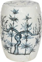 Garden Stool Magpie on Treetop Bird Backless White Colors May Vary Blue - £432.01 GBP