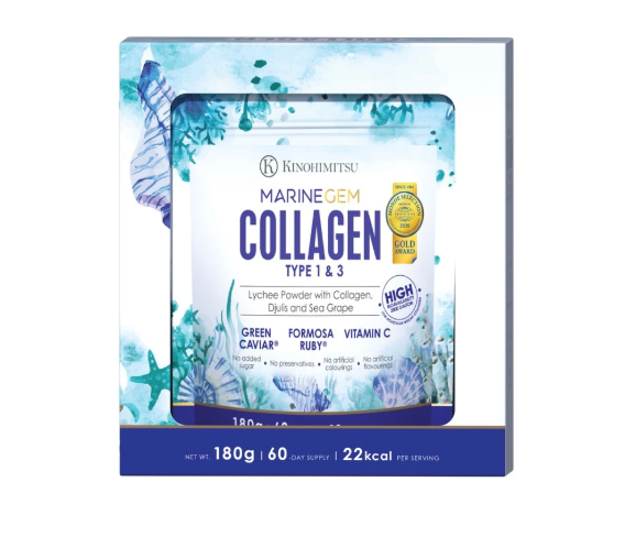 Kinohimitsu MarineGem Collagen Powder (180g) – for Skin &amp; Joint Health  - $98.30
