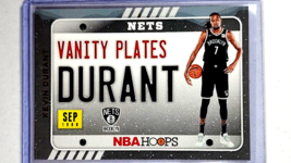 2020 2020-21 Panini NBA Hoops Vanity Plates Winter 14 Kevin Durant Brooklyn Nets - £1.77 GBP