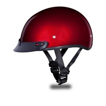 Daytona Helmets Skull CAP- BLACK CHERRY METALLIC Motorcycle DOT Helmet D... - $79.16+