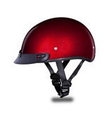 Daytona Helmets Skull CAP- BLACK CHERRY METALLIC Motorcycle DOT Helmet D... - £62.54 GBP+