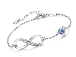 Heart Symbol Charm Bracelet for Women 925 Steel - £70.99 GBP