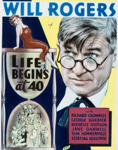 Life Begins at Forty Featuring Will Rogers, Rochelle Hudson 16x20 Canvas - £56.82 GBP