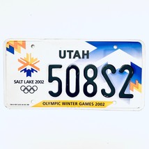 2002 United States Utah Olympic Winter Games Passenger License Plate 508S2 - £13.32 GBP