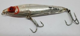 Mirrolure Top Dog Jr Fishing Lure Used 4” Silver Red Eye - $9.89