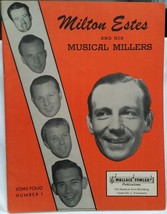 MILTON ESTES / ORIGINAL 1946 SONG FOLIO / SOUVENIR PROGRAM - VG CONDITION - $20.00