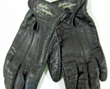 Women&#39;s Harley-Davidson Perforated Black Leather Riding Gloves 2RXT-H-DMC - $78.21