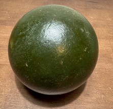 Vintage leather green Bocce Ball Replacement (glbb#2) - $25.00
