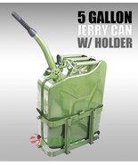 5 Gallon 20L Jerry Can Gas Fuel Steel Tank W/Mounting Bracket NATO JEEPS... - £57.33 GBP