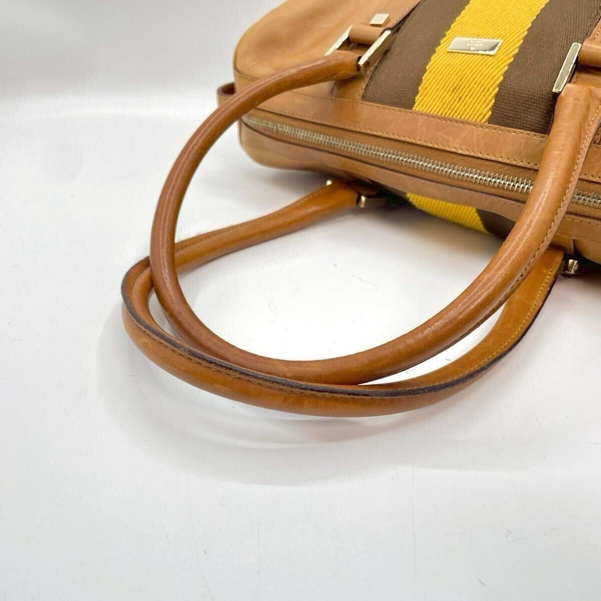 Gucci Sherry Mini Boston Bag, Tan leather, women's 2-way bag. Item image 7