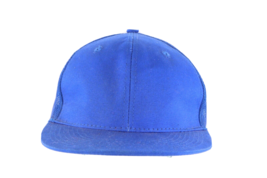 Vintage 90s Streetwear Distressed Blank Trucker Hat Cap Snapback Royal Blue - £19.01 GBP