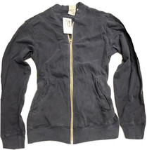 American Apparel Lightweight Cotton Basic Zip Up Hammer Jacket Washed Na... - $18.81