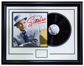 Frank Sinatra Encadré Signé 3x5 Index Carte W / la Voix Vinyle Record JS... - £2,549.49 GBP