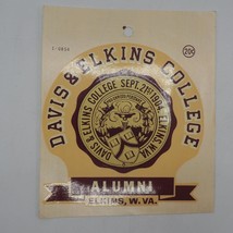 Pegatina Davis &amp; Elkins College Wv Estilo Vintage - $39.59