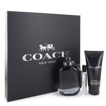 Coach New York Cologne 3.4 Oz Eau De Toilette Spray 3 Pcs Gift Set  - £94.92 GBP