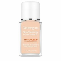 Neutrogena SkinClearing Foundation for Acne, Medium Beige, 1 fl. oz.. - £23.72 GBP