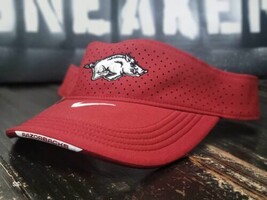 Nike Arizona Razorback Maroon Burgundy Red Dri-Fit Visor Baseball Footba... - $32.73