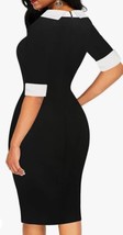 Oxiuly Women&#39;s Retro Bodycon Knee-Length Formal Office Dresses Work Pencil Dress - £15.81 GBP