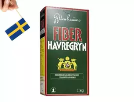 Gyllenhammars Fiberhavregryn  Swedish High-Fiber Rolled Oats | 1kg (35.2... - $11.90