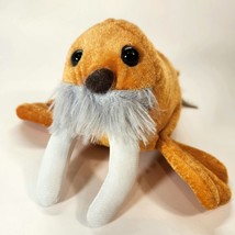 Kellytoy Brown Walrus Plush White Tusks Curly Gray Mouth Stuffed Animal ... - $180.27 MXN