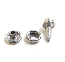 Snap Cap &amp; Socket, Stainless Steel w/ 5/8" Inch #10 Oversized Wood Screw... - $11.25+