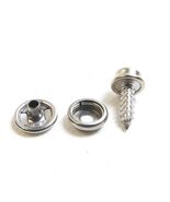 Snap Cap &amp; Socket, Stainless Steel w/ 5/8" Inch #10 Oversized Wood Screw... - $11.25+