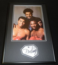 Don King Signed Framed 12x18 Photo Display w/ Ali &amp; Frazier - £117.67 GBP