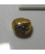 18K HGE Floral Rhinestone Ring - $35.71 CAD