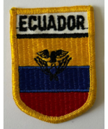 Ecuador Flag Bandera Shield Patch - £4.63 GBP
