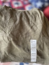 Sonoma The Everyday Tee Olive Crew Nwt 24$  Crew Neck Long Sleeve Size Lg Wms - £10.30 GBP
